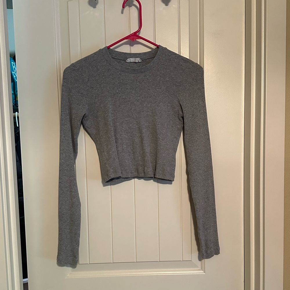 Azure Skies cropped long sleeve